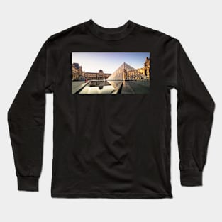 The Louvre Courtyard at First Light Long Sleeve T-Shirt